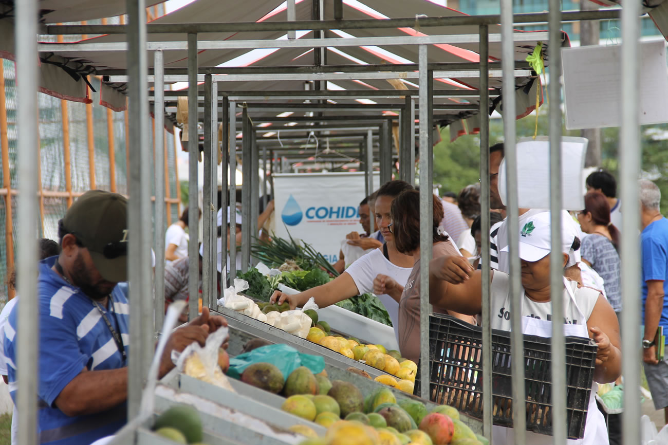 Produtores assistidos pela Cohidro participam da Feira de Produtos Orgânicos