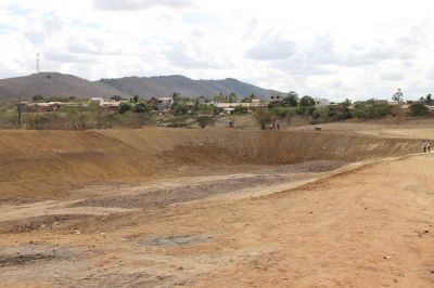 Nova barragem Prefeito Manoel Soares, em Frei Paulo - foto Ascom-Cohidro