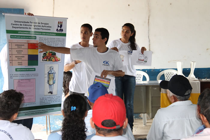 Alunos da UFS expõem resultado de pesquisa no Perímetro da Ribeira