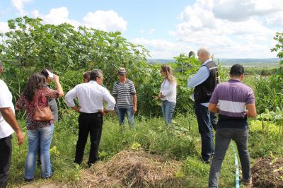Comissão Estadual da Produção Orgânica visita perímetros da Cohidro