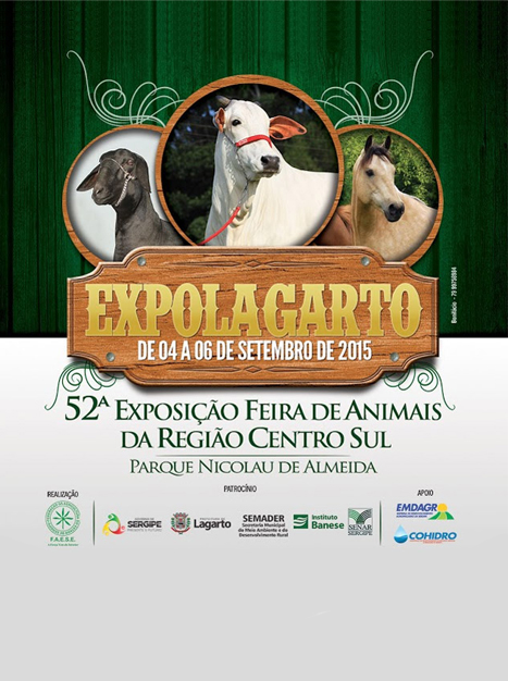 Convite: Cohidro estará na 52ª ExpoLagarto a partir de sexta