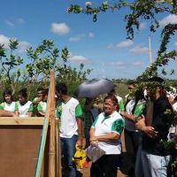 Os alunos estão de rudaram sobre gestecurso hídricos e empreendedorismo rural