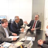 O governador Jackson Barreto reuniu-se na manhã desta quarta-feira, 31, com o diretor de obras hídricas do Ministério da Integração, Marcelo Pereira Borges / Fotos: Roque Sá
