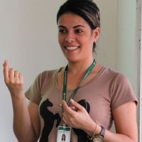 Luana Aragão veio explicar como é a ATeG aos agricultores - foto: Ascom/Cohidro