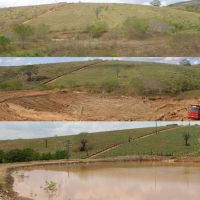Barragem no Povoado Pé de Serra, em Porto da Folha: antes da reforma,durante e depois das chuvas