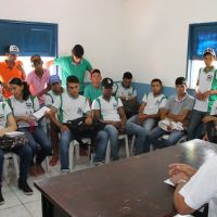 Antes de ir ao campo, houve palestras com a equipe técnica da Cohidro