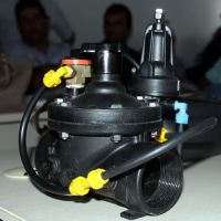 Modelo de válvula automatizada a ser instalada em todos os lotes dos dois perímetros irrigados
