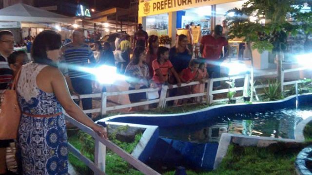Lago que simula a represa no Rio Piauí e que abastece Perímetro da Cohidro