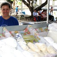 Joselita Maria trouxe derivados da mandioca do Perímetro Piauí em Lagarto