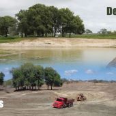 Povoado Queimadas (depois), acumulou cerca de 50% de sua capacidade de água antes do fim do período chuvoso - Foto Fernando Augusto (Ascom-Cohidro)