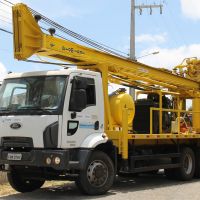 Melhor perfuratriz da Cohidro (500m de profundidade) começou 2017 em São Cristóvão, onde perfurou 3 poços para atender demanda do fornecimento e água urbano da SAAE municipal - Foto Michaelle Santiago (Ascom/Cohidro)