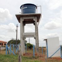 Reservatório tem capacidade de 10.000 litros para atender as 42 famílias - foto Fernando Augusto (Ascom-Cohidro)