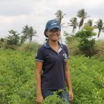 Na avaliação da estudante Andreza de Paula Pereira, os aspectos econômicos da produção irrigada não passaram despercebidos - Foto: Isabela Menezes (Ascom/Cohidro)